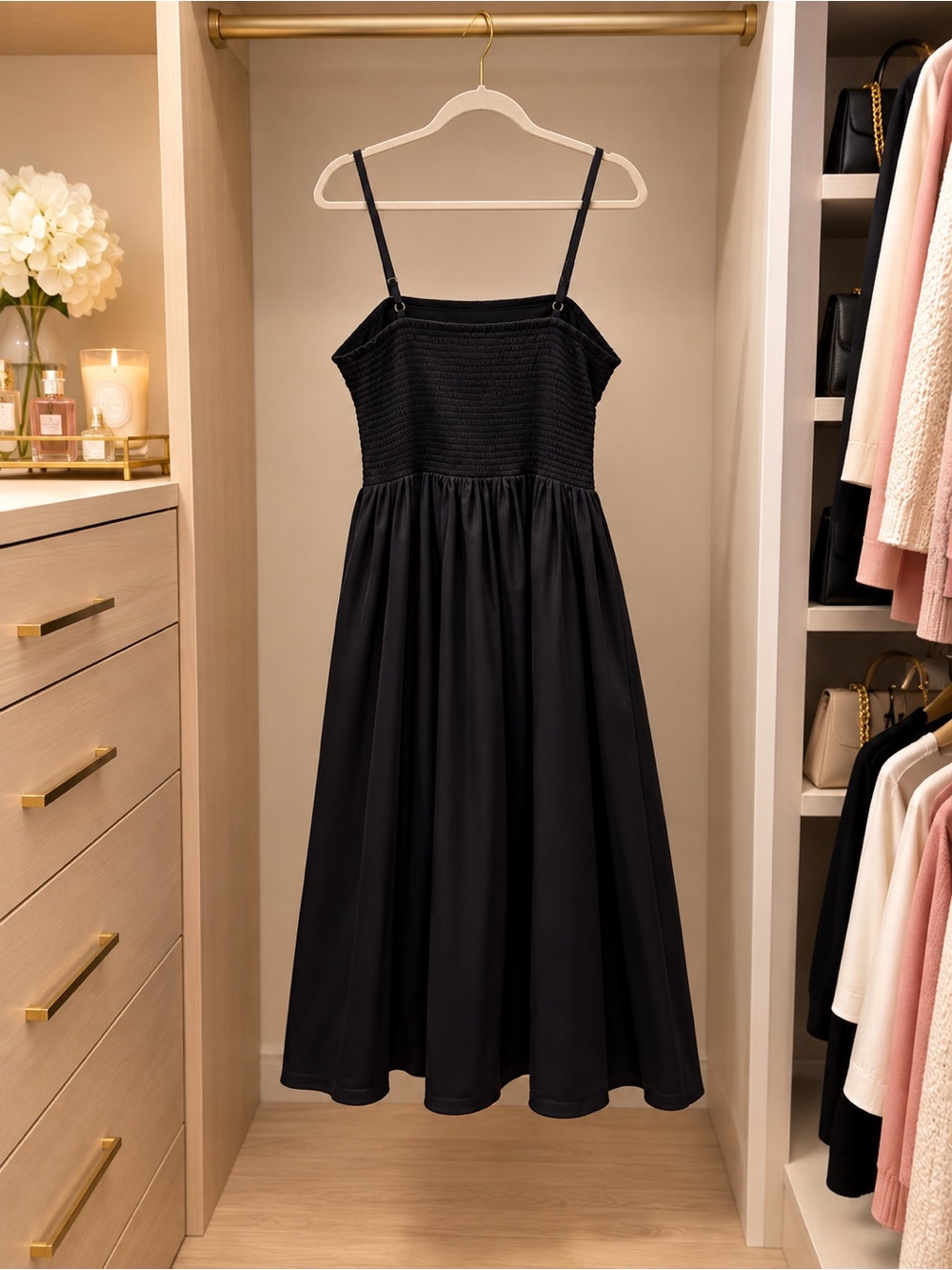Black Midi Dress for women